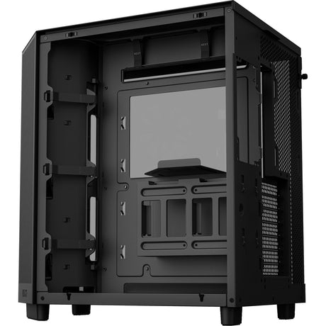Nzxt h6 flow rgb midi tower housing (black | 2x usb-a | 1x usb-c | rgb | tempered glass)
