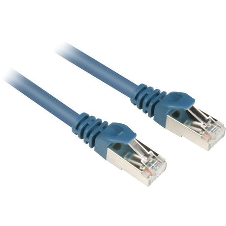 Sharkoon Netzwerkkabel SFTP, RJ-45 mit Cat.6 (blau, 0,25 Meter)