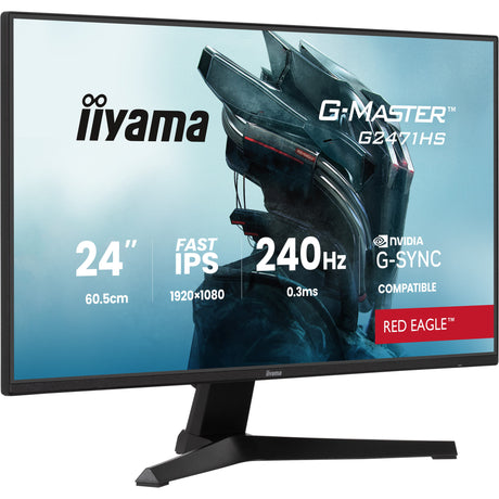 Iiyama G-Master Red Eagle G2471HS-B1 23,8 Gaming-Monitor (schwarz, 2x HDMI, Display-Port, 240 Hz)