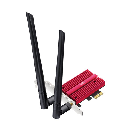 Cudy AX5400 Wi-Fi 6e Bluetooth 5.3 PCI-E WLAN-Adapter (Rot)