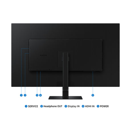 Samsung viewfinity s7 s70d uhd 37 4k monitor (zwart, 1x displayport, 1x hdmi, 1x usb-a, 1x rj-45)