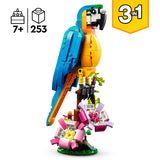 Lego Creator 3in1 exotisches Papageien-Frosch-Fisch-Tierspielzeugset für Kinder – 31136