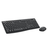 Logitech mk295 geräuschloses kabelloses Tastatur- und Maus-Kombi-Desktop-Set (schwarz, US-internationales Layout (QWERTY), 100 %)