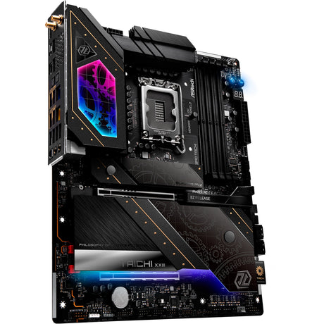Asrock Z890 Taichi Sockel 1851 Motherboard (schwarz, RAID, 5 GB-LAN, 2,5 GB-LAN, Wi-Fi 7, BT, Sound, ATX)
