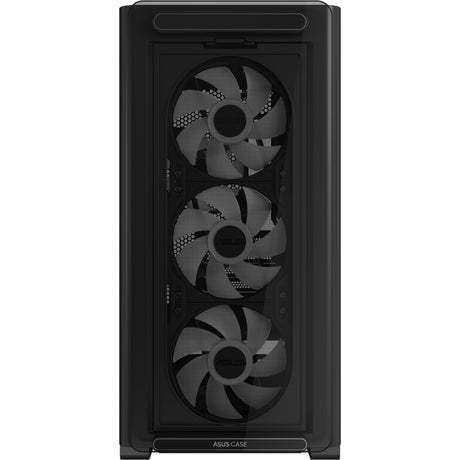 Asus a23 plus Mini-Tower-Gehäuse (schwarz | 2x USB-A | 1x USB-C | RGB | gehärtetes Glas)