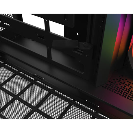 Thermaltake View 380 XL WS ARGB MIDI Tower Gehäuse (schwarze Holzfarbe | 2x USB-A | 1x USB-C | RGB | gehärtetes Glas)
