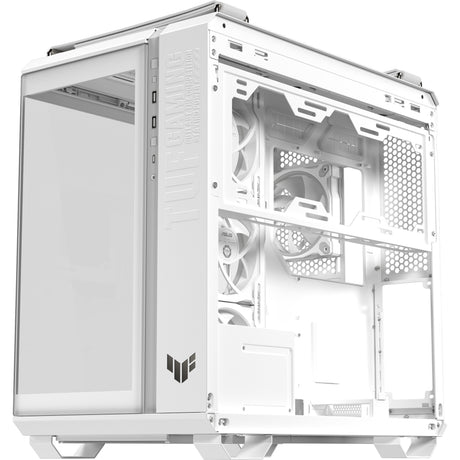 Asus TUF Gaming GT502 Horizon ArGB Midi-Tower-Gehäuse (weiß | 3x USB-A | 1x USB-C | gehärtetes Glas)