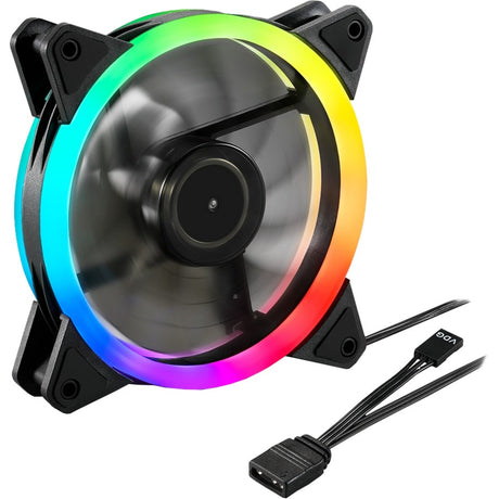 Sharkoon Shark Blades RGB-Gehäuselüfter (schwarz, 120 x 120 x 25 mm)