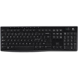 Logitech kabellose Tastatur K270 (schwarz, EU-Layout (QWERTZ), Gummikuppel)