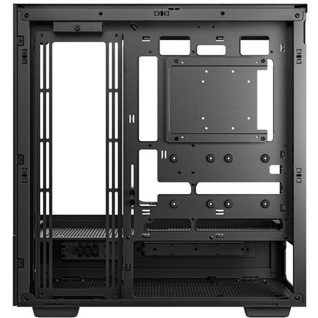 Deepcool ch690 digitales Midi-Tower-Gehäuse (schwarz | 2x USB-A | 1x USB-C | gehärtetes Glas)