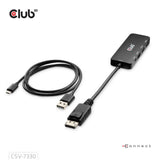 Club 3D Display Port zu Triple HDMI 8K60Hz Hub (Schwarz)