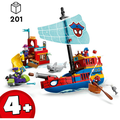Lego Marvel – Team Spidey Piratenschiff, Konstruktionsspielzeug (11208)
