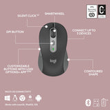 Logitech MK950 Signature Slim Wireless-Desktop-Set (Graphit, US-internationales Layout (QWERTY), 400–4000 dpi)