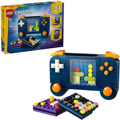 Lego® Creator 3-in-1-Retro-Spielekonsolen-Spielzeugmodell – in einen Desktop- oder Arcade-Automaten umwandelbar – 31380