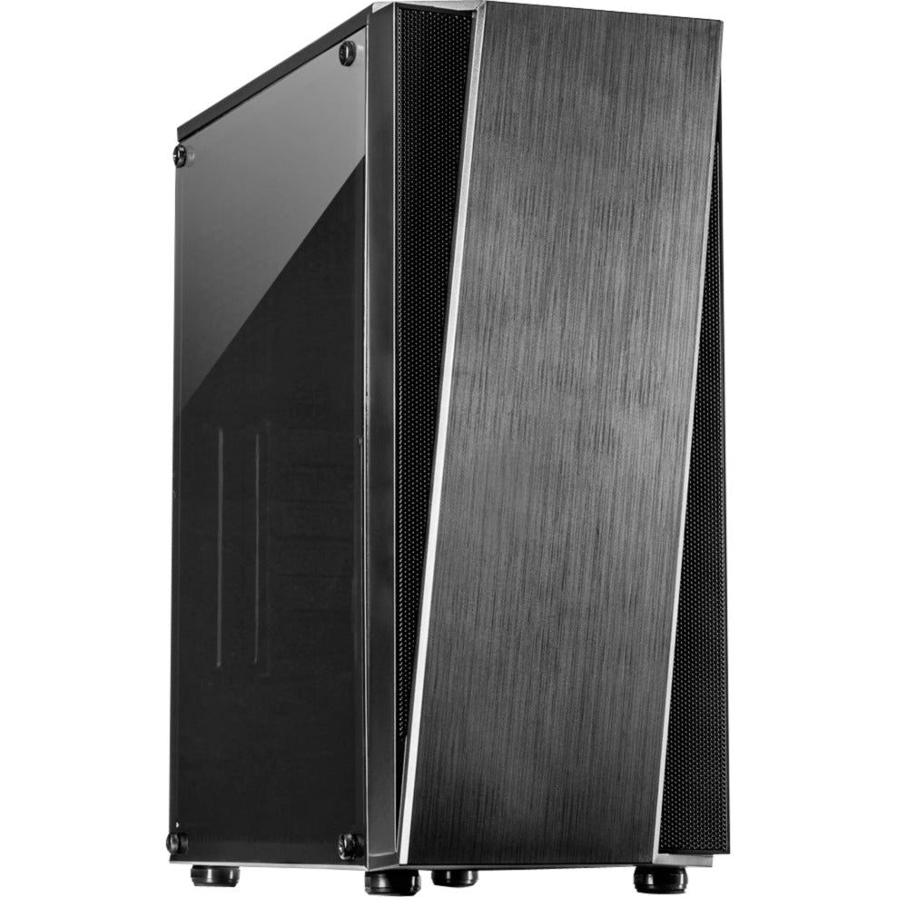 Inter-tech T-11 Televen Midi-Tower-Gehäuse (schwarz | 3x USB-A | Fenster)