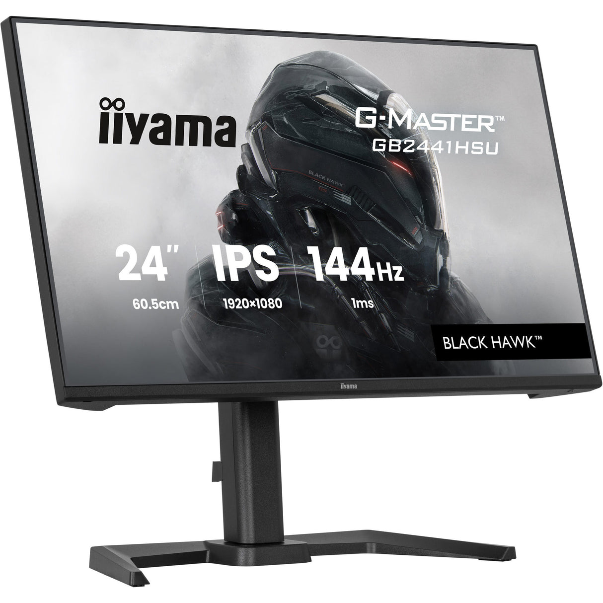 Iiyama G-Master Black Hawk GB2441HSU-B1 23,8 Gaming-Monitor (schwarz, HDMI, DisplayPort, 2x USB-A, USB-B, 144 Hz)