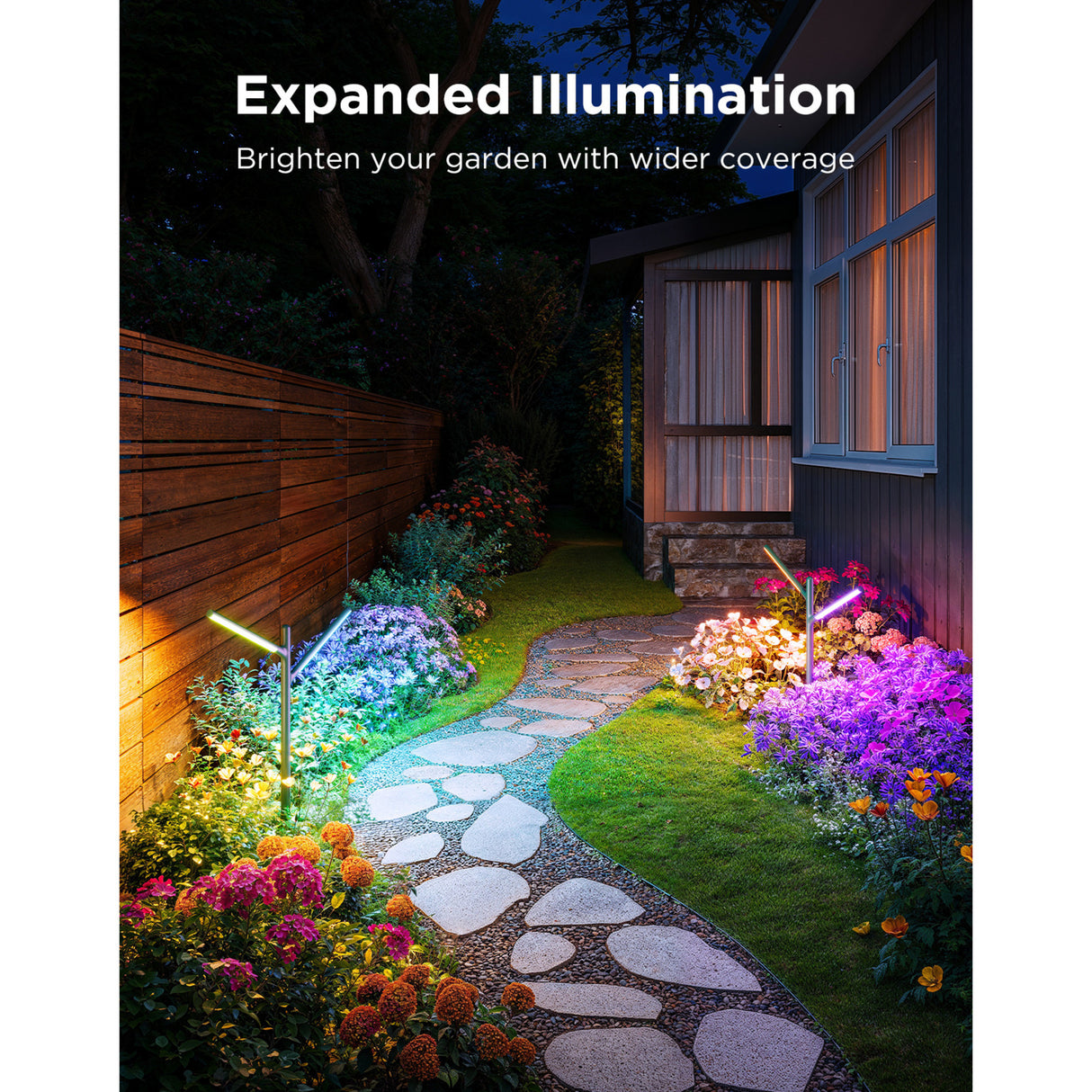 Govee Outdoor-Gartenleuchten Smart Garden Lighting Matter RGBWW 2 Stück