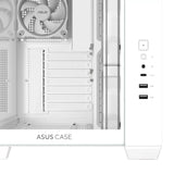 Asus a32 plus midi tower behuizing (wit | 2x usb-a | 1x usb-c | rgb | tempered glass)