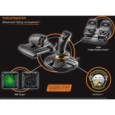 Thrustmaster T.16000M FCS Hotas Gaming Hotas (Schwarz Orange, PC)