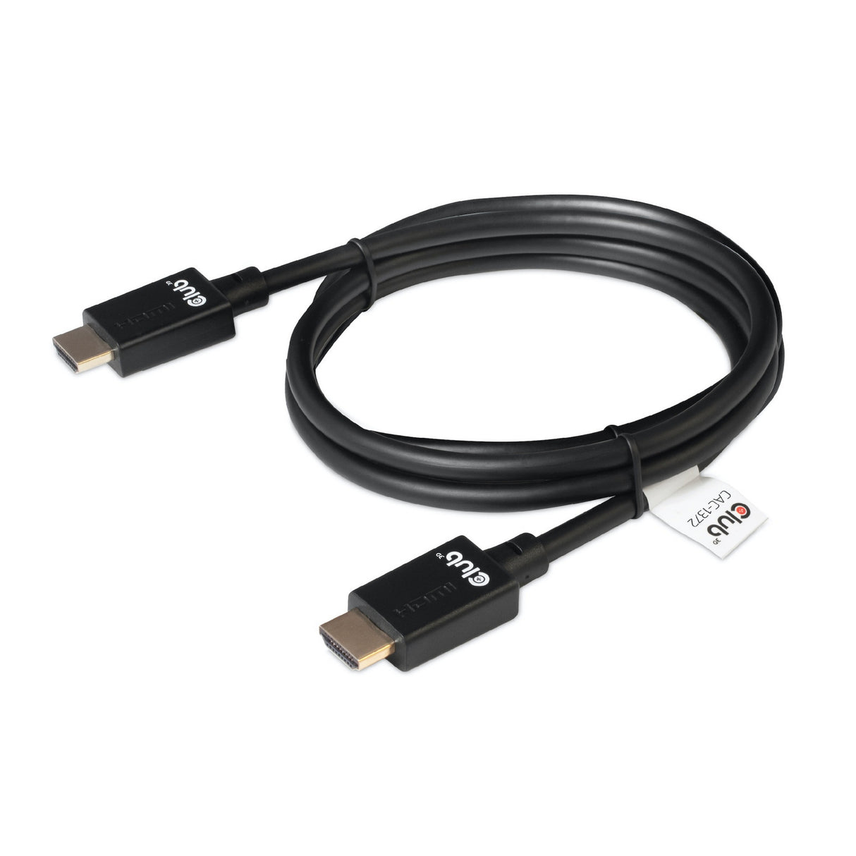 Club 3D Ultra-High-Speed-HDMI-2.1-zertifiziertes Kabel männlich-männlich (schwarz, 2 Meter, 4K 120 Hz, 8K 60 Hz, 48 Gbit/s)