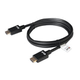 Club 3D Ultra-High-Speed-HDMI-2.1-zertifiziertes Kabel männlich-männlich (schwarz, 2 Meter, 4K 120 Hz, 8K 60 Hz, 48 Gbit/s)