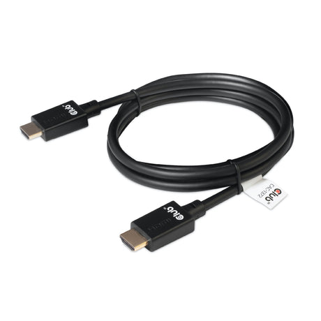 Club 3D Ultra-High-Speed-HDMI-2.1-zertifiziertes Kabel männlich-männlich (schwarz, 2 Meter, 4K 120 Hz, 8K 60 Hz, 48 Gbit/s)