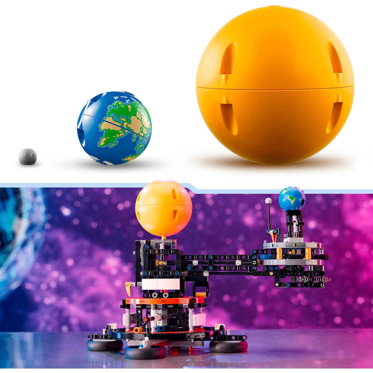 Lego Technic – Bauspielzeug „Erde und Mond in Bewegung“.