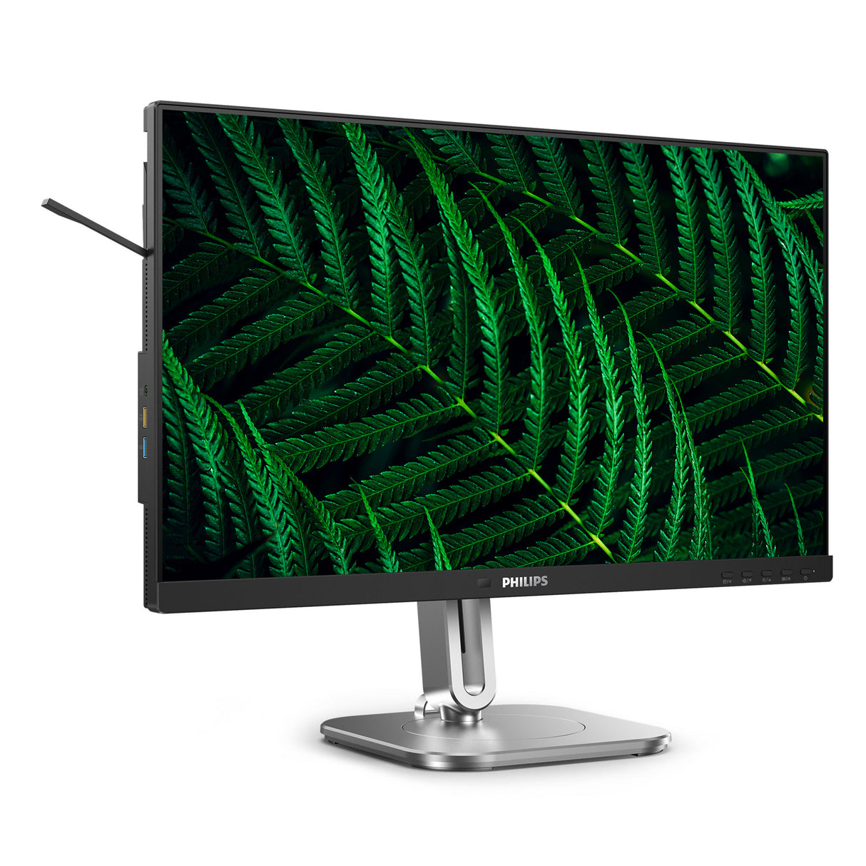 Philips 24b2g5200 23.8 monitor (zilver zwart, vga, hdmi, displayport, usb, audio, 100 hz)