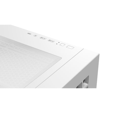 Aerocool b502a Midi-Tower-Gehäuse (weiß | 2x USB-A | 1x USB-C | RGB)