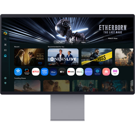 Samsung Smart Monitor M9 M90SF 32 4K UHD (Silber, HDMI, Display Port, 2x USB-A, USB-C, Wi-Fi 5, BT, 165 Hz)