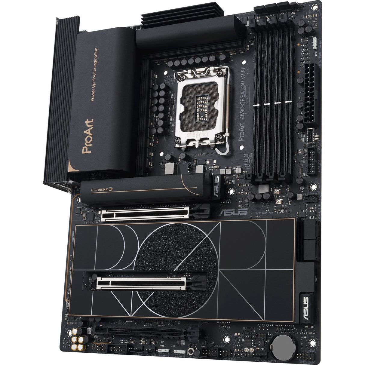 Asus ProArt Z890-Creator WiFi Socket 1851 Motherboard (RAID, 2,5 GB-LAN, 10 GB-LAN, Wi-Fi 7, BT, Sound, ATX)