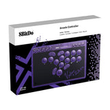 8bitdo Arcade-Controller – Transparent Purple Signature Edition (Lila Transparent, 2,4 GHz Bluetooth USB, Nintendo Switch 1 + 2, PC)