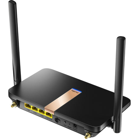 Cudy AC1200 Wi-Fi Mesh 4G LTE Cat4 Mesh Router (Schwarz, Mesh, App, Nano-SIM-Steckplatz)