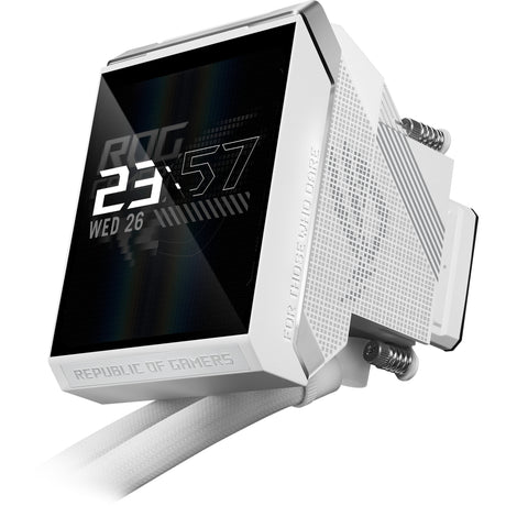 Asus ROG Strix LC IV 360 ARGB LCD-Wasserkühlung (Weiß, 4-Pin-PWM)