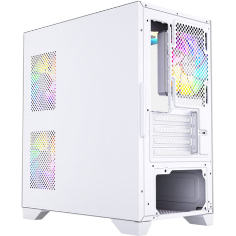 Xyz PC Gear Titanium View Lite Midi-Tower-Gehäuse (weiß | 2x USB-A | gehärtetes Glas)