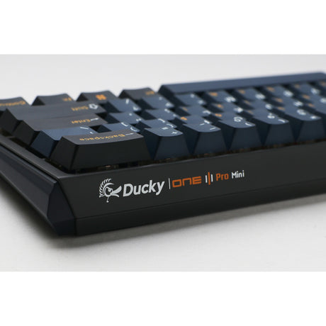 Mechanische Gaming-Tastatur Ducky One 3 Pro Mini RGB (Schwarz, US-Layout (QWERTY), Cherry MX2A Speed Silver, 60 %, RGB-LED, Double-Shot PBT, Quack-Mechanik, Hot-Swap)