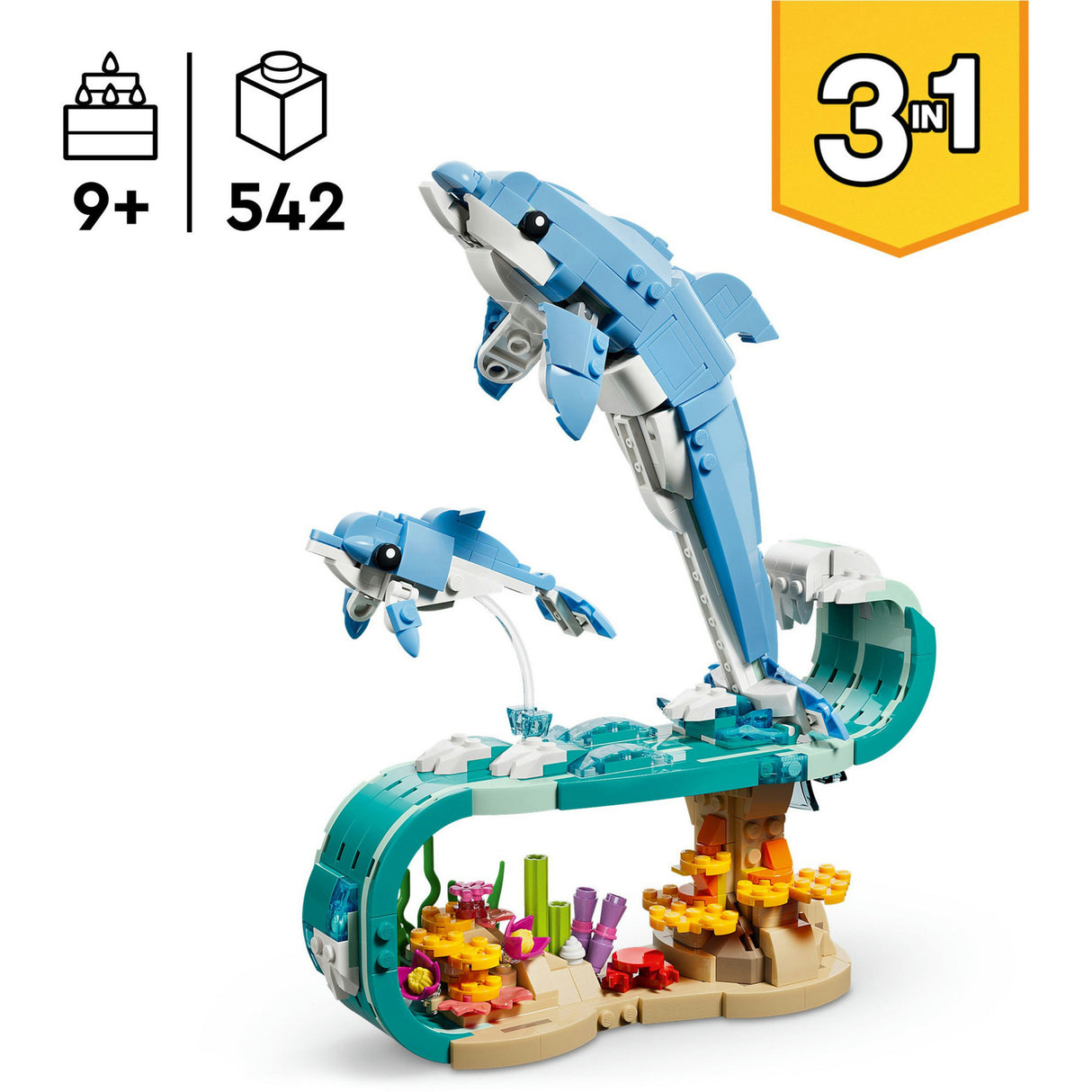 Lego Creator 31385 Meerestiere, wunderschöne Delfine
