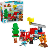 Lego Duplo Town 10473 Feuerwehrauto mit Schlauch und Feuerwehrmann