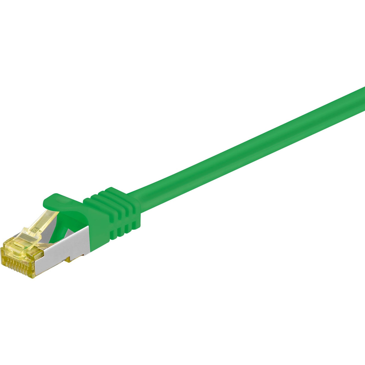Goobay Netzwerkkabel RJ-45 Cat.6a S FTP (PIMF), mit Cat.7 (grün, 0,25 Meter)
