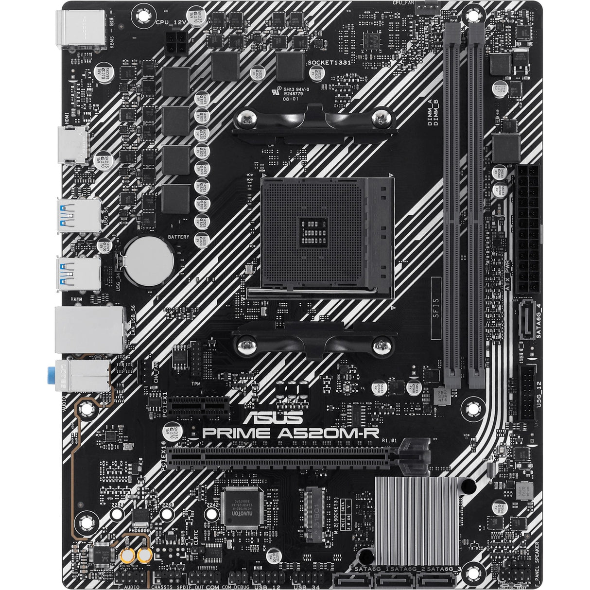 Asus Prime A520M-R Sockel AM4 Mainboard (RAID, GB-LAN, Sound, µATX)