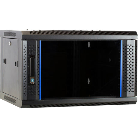 DSI 6U Wandschrank mit Glastür – DS6406 Server-Rack (schwarz, 600 x 450 x 368 mm)