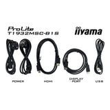 Iiyama Prolite T1932MSC-B2S 19 Touchscreen-Monitor (schwarz, VGA, HDMI, Display-Port, Audio, Touchscreen)