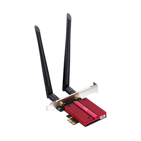 Cudy AX5400 Wi-Fi 6e Bluetooth 5.3 PCI-E WLAN-Adapter (Rot)