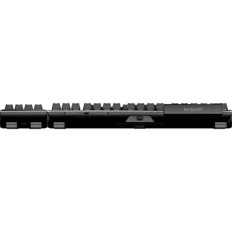 Ruhig sein! Dark Mount Silent Tactile RGB mechanische Gaming-Tastatur (schwarz, US-Layout (QWERTY), Silent Tactile, 100 %, Argb, PBT Double-Shot-Tastenkappen, Media Dock)