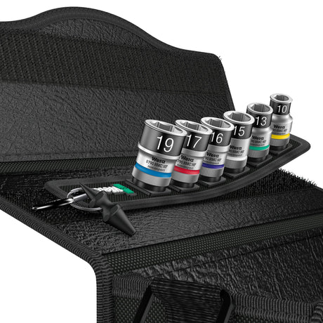 Wera Belt C 1 Zyklop Steckschlüsselsatz, 1 2 Steckschlüssel (schwarz, 7-teilig, mit Haltefunktion)