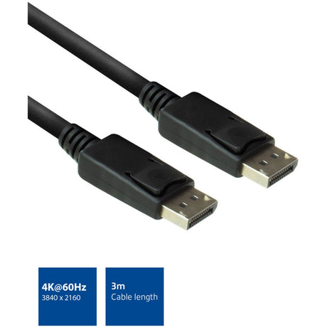 Act Connectivity 3 Meter Display-Port-Kabel Stecker - Stecker (schwarz)