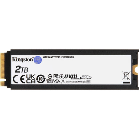 Kingston Fury Renegade mit Kühlkörper 2 TB SSD (schwarz, Sfyrdk 2000g, PCIe 4.0 NVMe, M.2 2280)