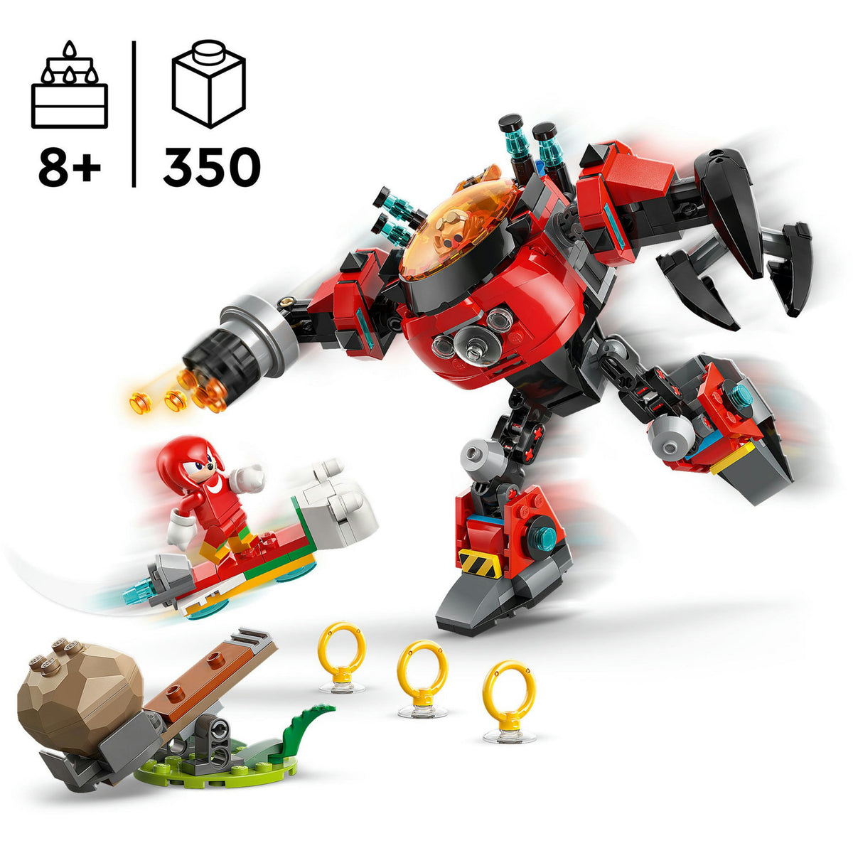 Lego® Sonic the Hedgehog™ Knuckles vs. Dr. Eggman Eierbrecher-Mech – 77005