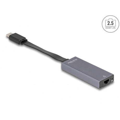 Delock USB-C > 2,5 Gigabit LAN Slim Netzwerkadapter (grau)