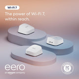 Eero 7 mesh wifi system, 3 stuks mesh router (wit)